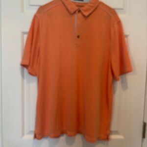 Johnston & Murphy Vibrant Orange Polo Shirt